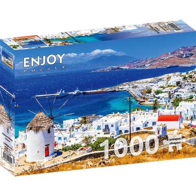 Billede af Sol over Mykonos, 1000 brikker