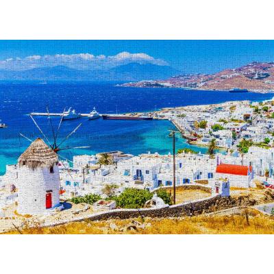 Billede af Sol over Mykonos, 1000 brikker