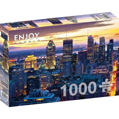 Billede af Montreal i skumringen, 1000 brikker