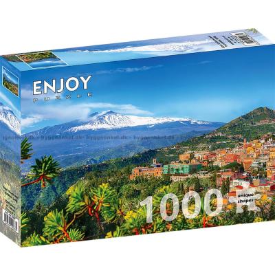 Billede af Etna og Taormina, 1000 brikker