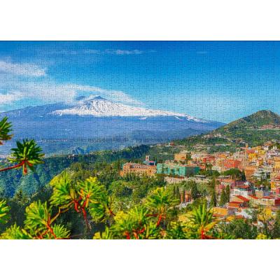 Billede af Etna og Taormina, 1000 brikker