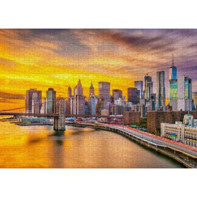 Billede af Solnedgang over New York, 1000 brikker