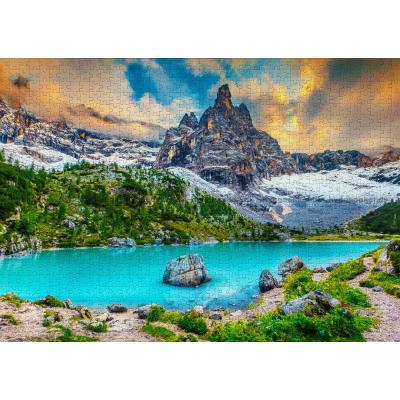 Billede af Italien: Sorapis søen, 1000 brikker