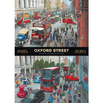 Billede af Oxford Street før og nu, 1000 brikker