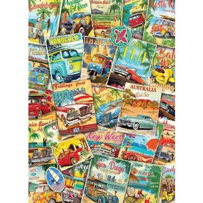 Billede af Collage: Ferieminder, 1000 brikker