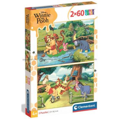 Billede af Disney: Peter Plys, 2x60 brikker