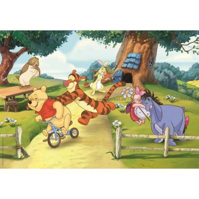 Billede af Disney: Peter Plys, 2x60 brikker