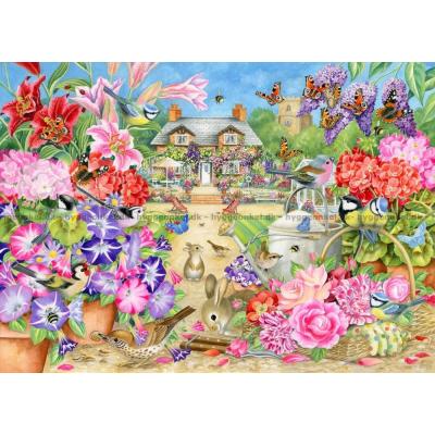 Billede af Comerford: Blomsterliv og fuglesang, 300 brikker
