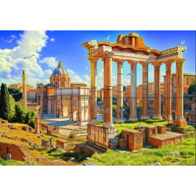 Billede af Forum Romanum i solskin, 1000 brikker