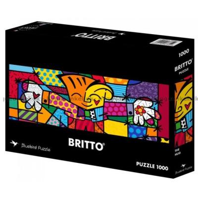 Billede af Britto: Farverigt kram - Panorama, 1000 brikker