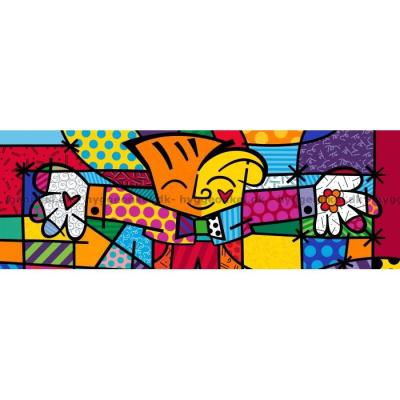 Billede af Britto: Farverigt kram - Panorama, 1000 brikker