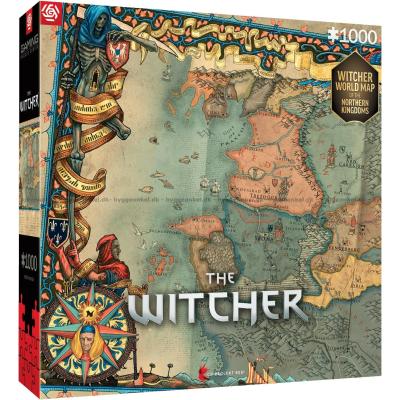 Billede af The Witcher: Landkort over De Nordlige Kongeriger, 1000 brikker
