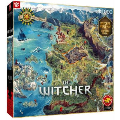 Billede af The Witcher: Kort over De Nordlige Kongeriger, 1000 brikker