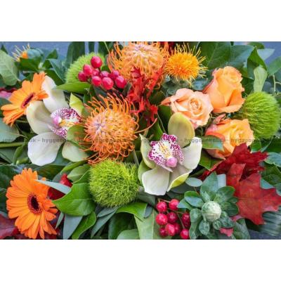 Billede af Den flotte blomsterbuket, 1000 brikker