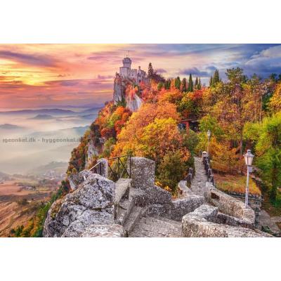 Billede af Guaita-tårnet i San Marino, 1000 brikker