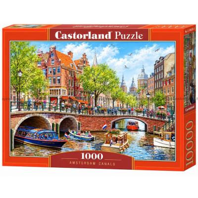 Billede af Macneil: Kanalliv i Amsterdam, 1000 brikker