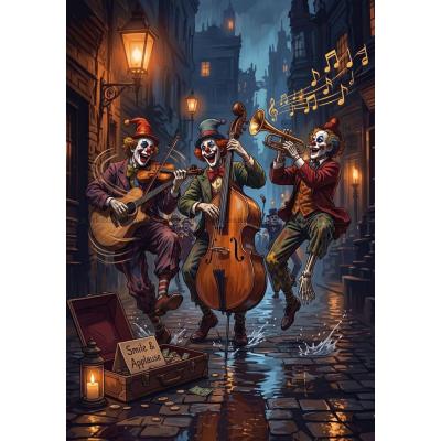 Billede af Gadens gøgler orkester, 1000 brikker