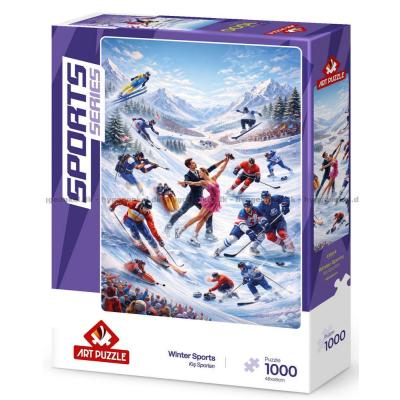 Billede af Vinter sportsgrene, 1000 brikker