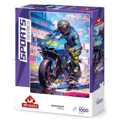 Billede af Adrenalinsus på racerbanen, 1000 brikker
