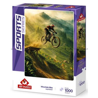 Billede af Mountainbikerens luft under hjulene, 1000 brikker