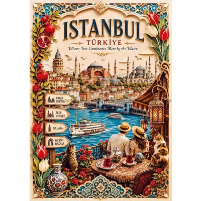 Billede af Storbyer i verden: Istanbul, 1000 brikker