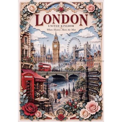 Billede af Storbyer i verden: London, 1000 brikker