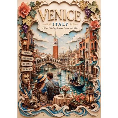 Billede af Storbyer i verden: Venedig, 1000 brikker