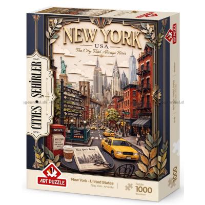 Billede af Storbyer i verden: New York, 1000 brikker