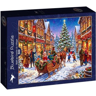 Billede af Kanetur i julebyen, 500 brikker