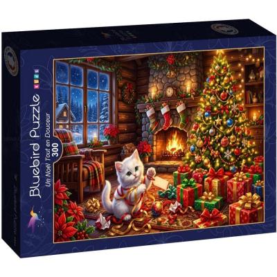 Billede af Katten og juletræet, 300 brikker