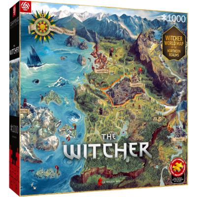 Billede af The Witcher: Kort over De Nordlige Kongeriger, 1000 brikker