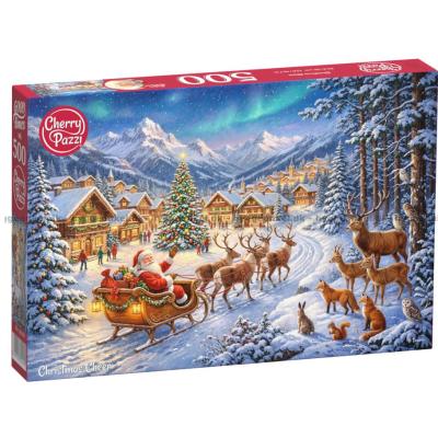 Billede af Julemandens kanetur, 500 brikker