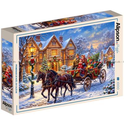 Billede af Julehygge i hestevogn, 1000 brikker