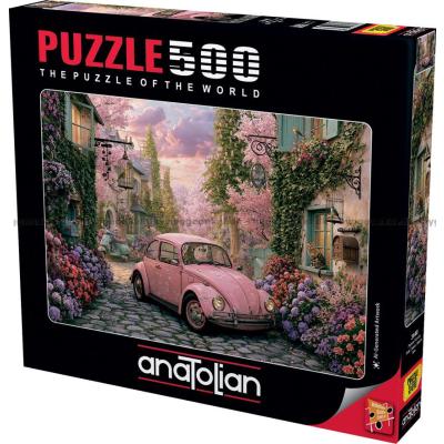 Billede af Pinkt Beetle i forårshumør, 500 brikker