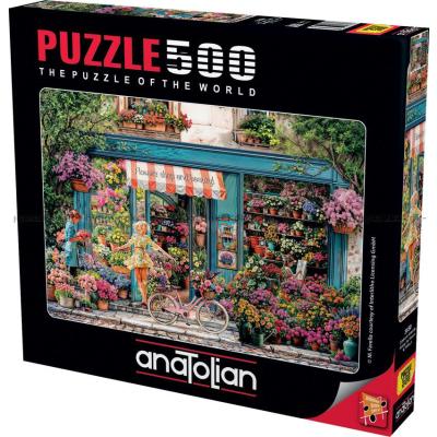 Billede af Farella: Farverig blomsterbutik, 500 brikker