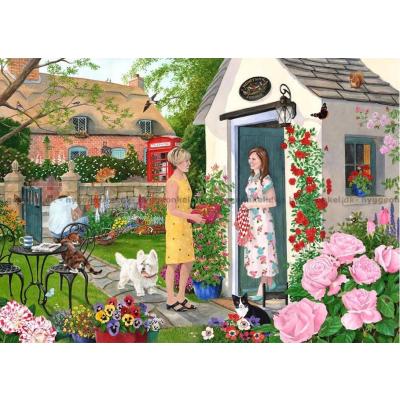 Billede af Hall: Blomstrende hilsen, 500 brikker