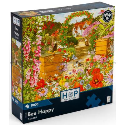 Billede af Hall: Blomsterflor og bistader, 1000 brikker