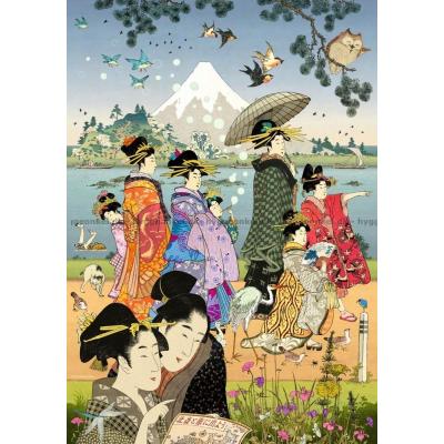 Billede af På gaden! Hokusai, 500 brikker