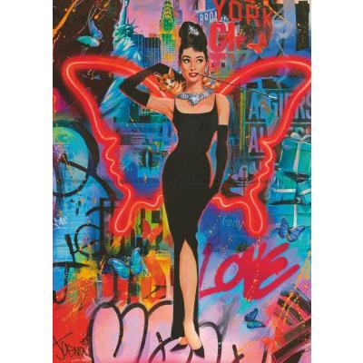 Billede af Audrey Hepburn, 1000 brikker