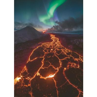 Billede af Naturens kræfter: Nordlys over lava, 1000 brikker