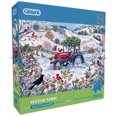 Billede af Hvid jul på gården, 250 brikker