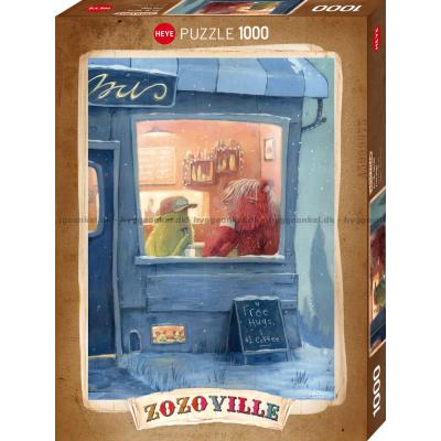Billede af Zozoville: Venner bag vinudet, 1000 brikker