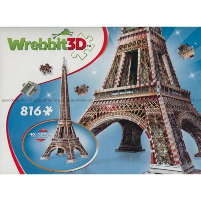 3D: Eiffeltårnet, 816 brikker