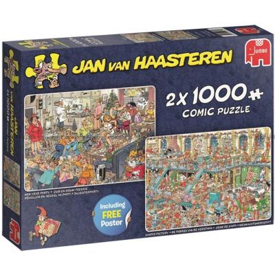 Julemandens legetøjsfabrik og Nytårsfesten, 2x1000 brikker