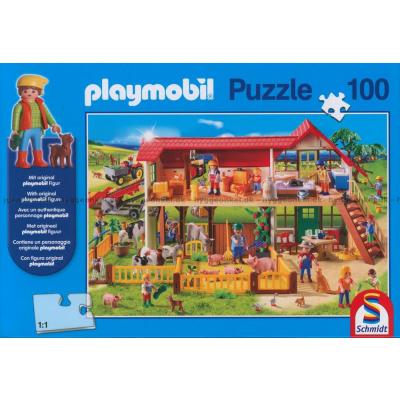Playmobil: På bondegården, 100 brikker