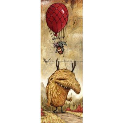 Billede af Zozoville: Den røde ballon - Panorama, 1000 brikker