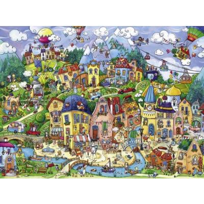 Billede af Berman: Den glade by, 1500 brikker