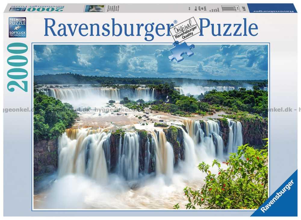 Iguazu-vandfaldene, Brasilien, 2000 brikker puslespil, Ravensburger - - 4005556166077