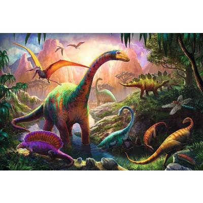 Billede af Dinosaurernes land, 100 brikker