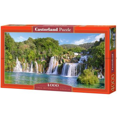 Krka vandfaldene, Kroatien - Panorama, 4000 brikker